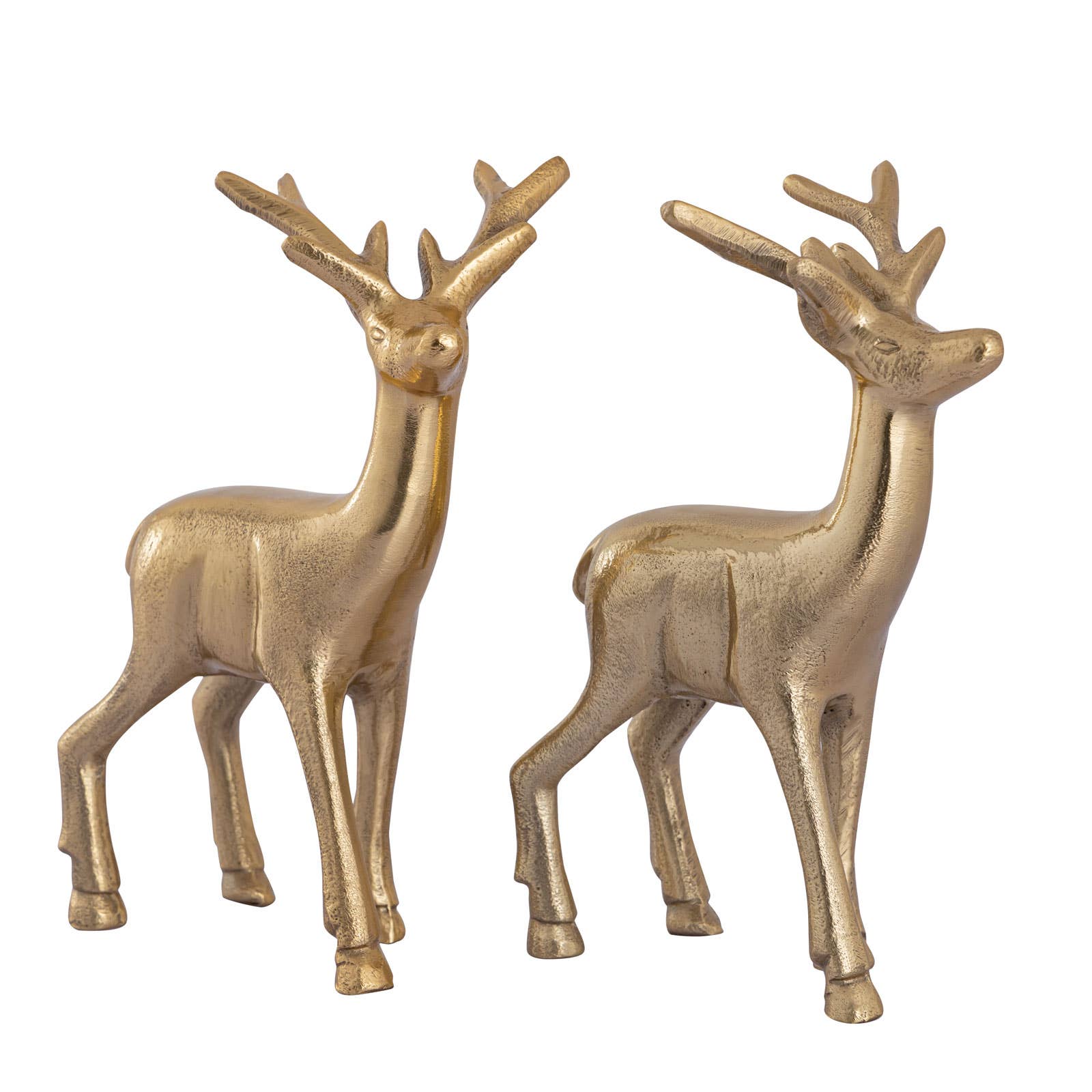 Voglrieder – Decoração de Natal por atacado – Conjunto de figuras decorativas de 2 cervos decoração de mesa figura animal metal21