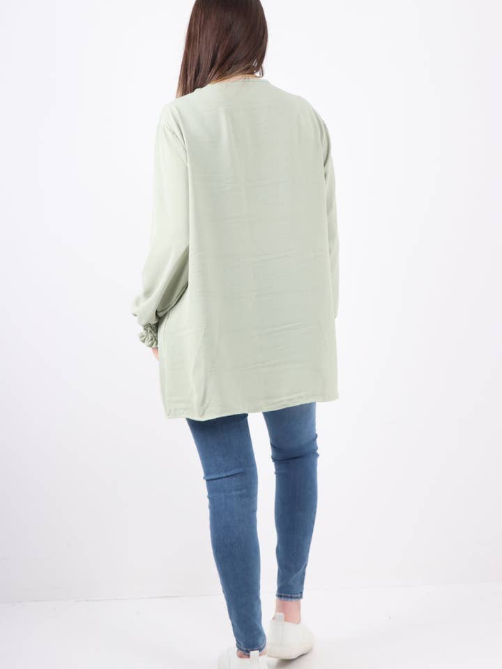 Miss Bold – wholesale Tunic – Women’s – Italian Shirred V Neck Long Sleeve Tunic Top19