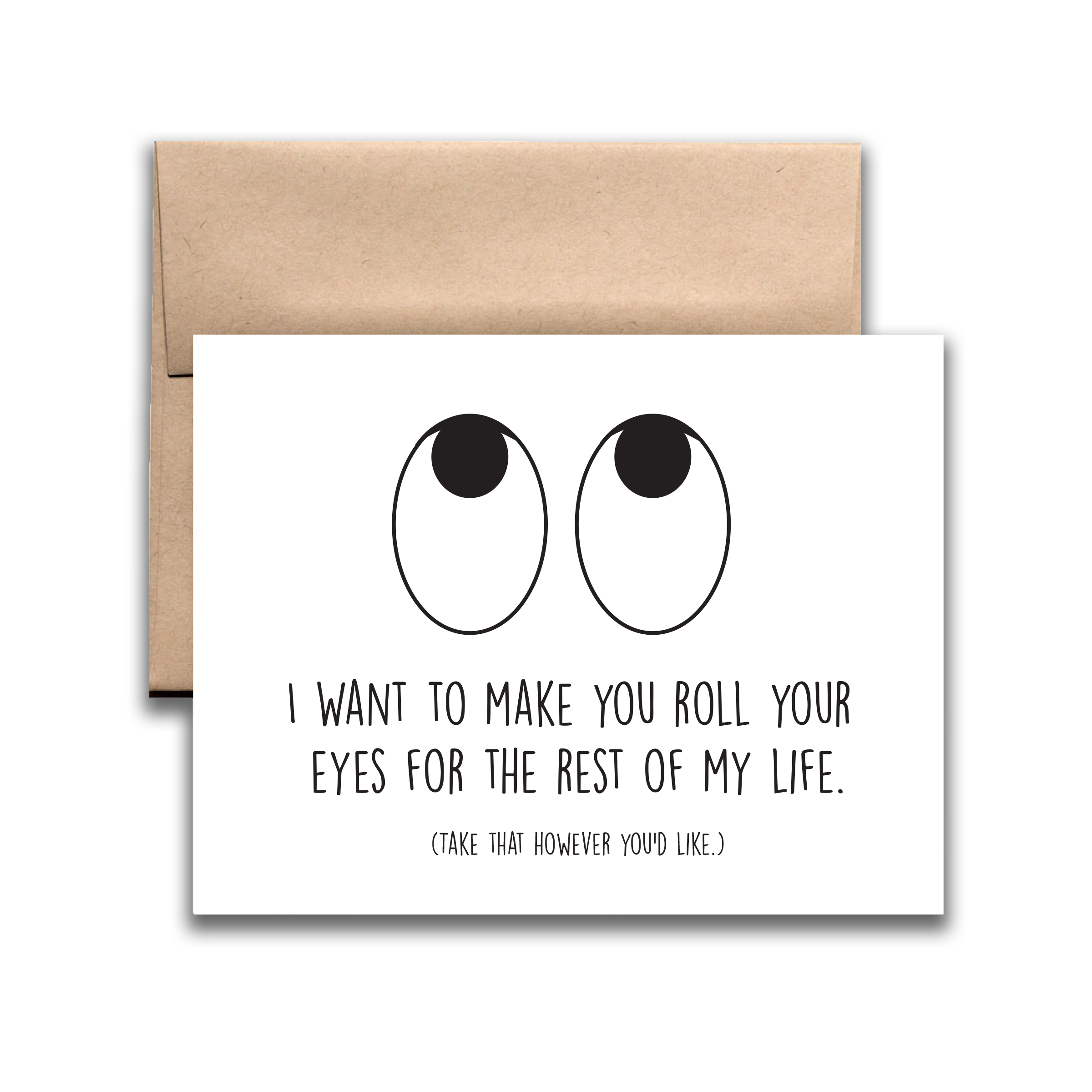REMOVED BRAND - Wholesale Everyday Greeting Card - Roll Your Eyes Greeting Card0