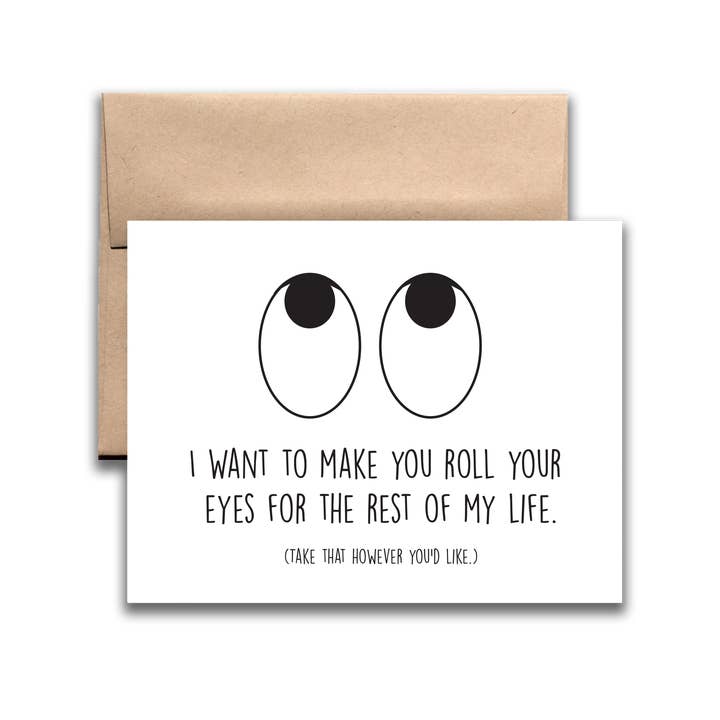 REMOVED BRAND - Wholesale Everyday Greeting Card - Roll Your Eyes Greeting Card