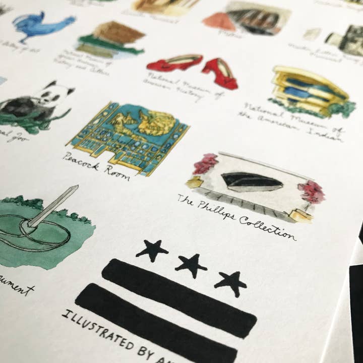 Amy Wike Illustration - Wholesale Poster - Tiny DC Poster4