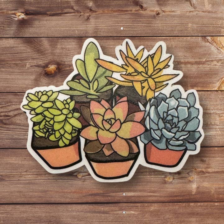 Succulent Sticker for wholesale by HB Creations