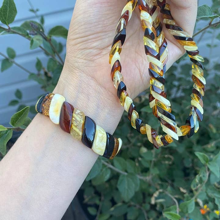 AmberLithuania - Wholesale Beaded bracelet - Gemstone bracelet, Amber Bracelet, crystal Armband1