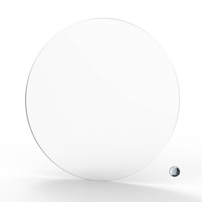 FIXTUREDISPLAYS - Wholesale Craft Supplies - 6PK 18" Clear Acrylic Plexiglass Lucite Circle Round Disc, 3/16" Thick0