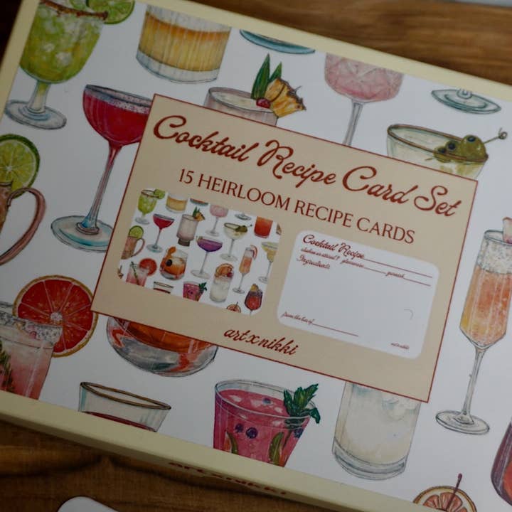 artxnikki - Wholesale Recipe Card - Cocktail Recipe Card Set4