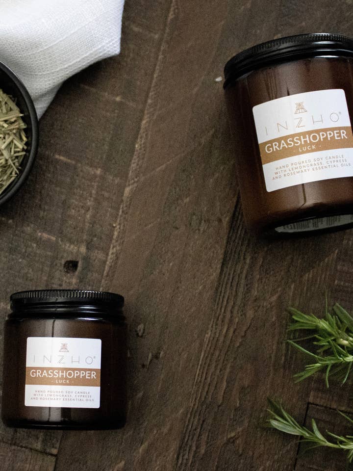 Gafanhoto - For Luck - Vela de soja aromaterapia por atacado de INZHO