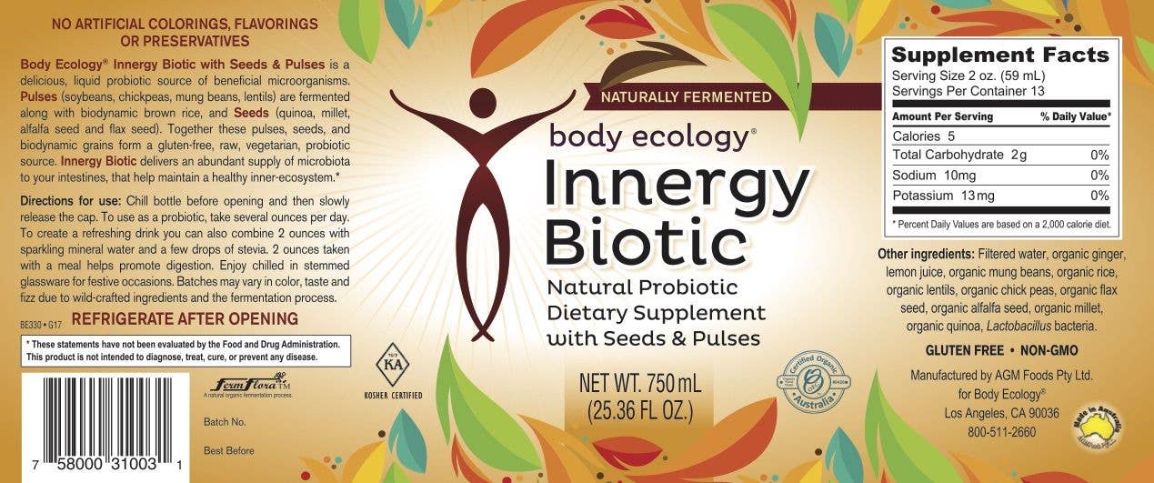 Body Ecology - Wholesale Sports/Energy Drink - InnergyBiotic7