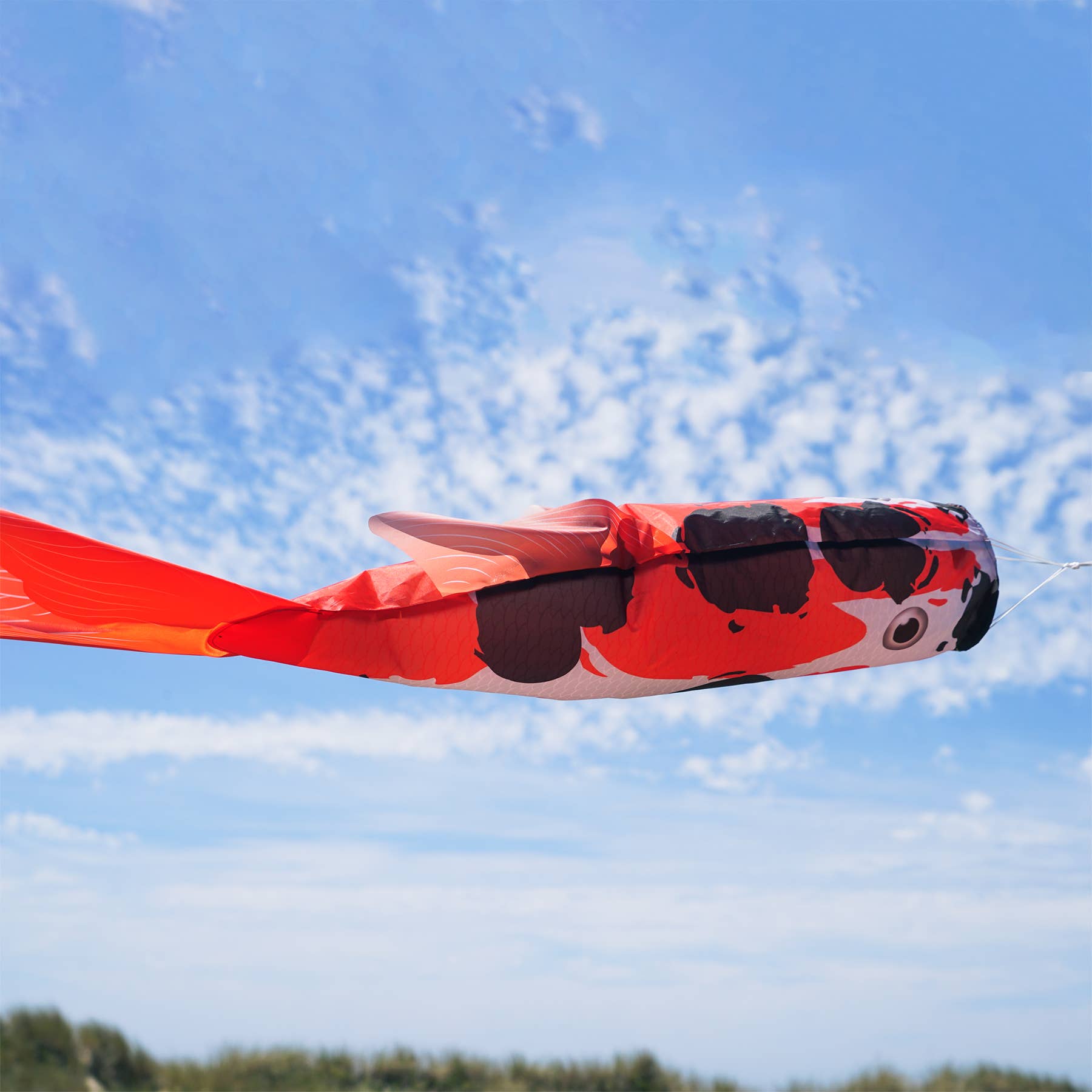 In the Breeze, LLC. - Vente Drapeaux - Manche à air à poisson Koi réaliste de 48 po2