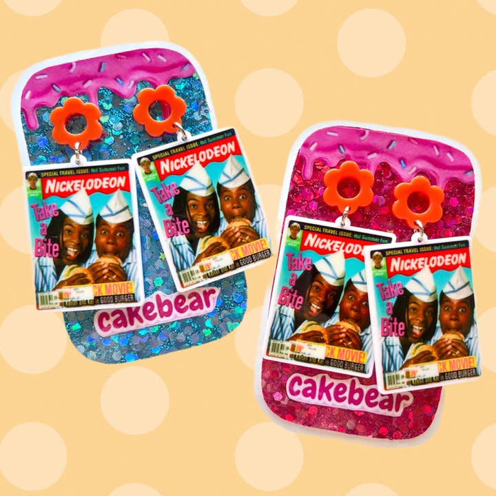 Good Burger Kenan & Kel Nickolodeon Magazine Earrings for wholesale by Cakebear