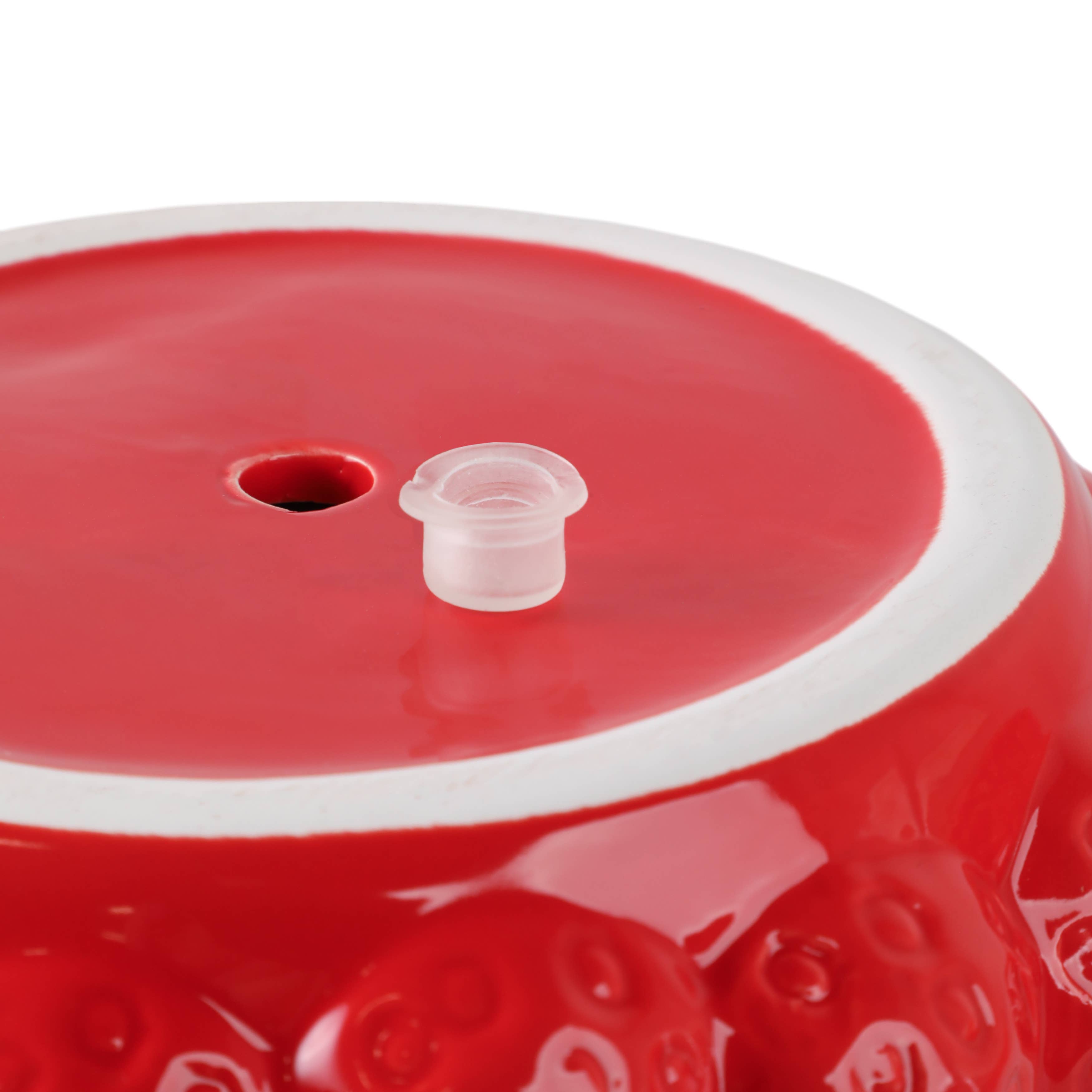 Sagebrook Home - Wholesale Plant Pot - Ceramic Strawberries Flower Planter Pot - Red, 7 in.10