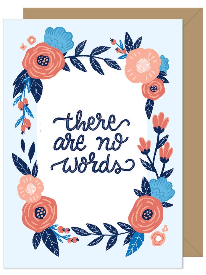 There Are No Words Sympathy Card for wholesale by Hello Sweetie