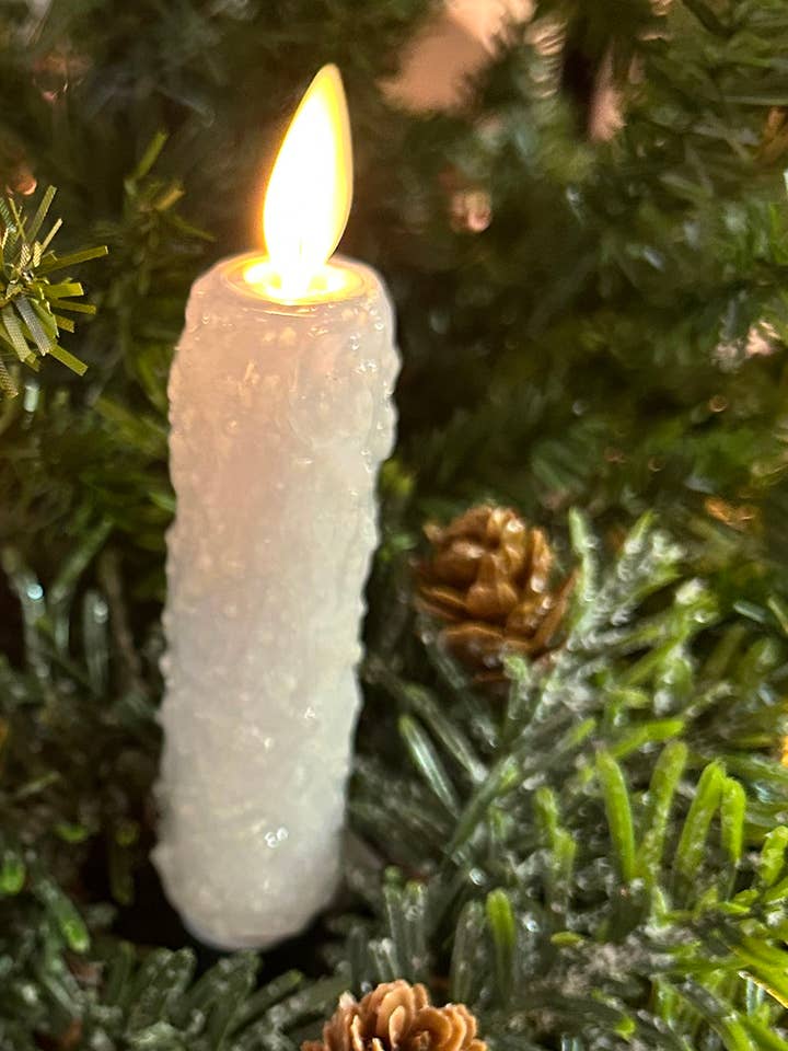 Remote Control Moving Flame Clip in Tapioca & Base for wholesale by Vickie Jean's Creations Inc