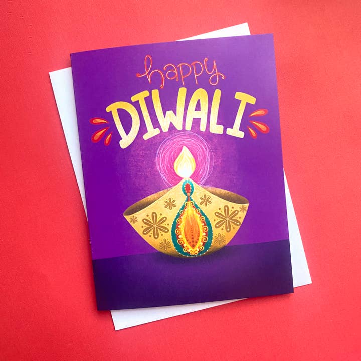 Fox Card Co - Wholesale Diwali Card - Diya Diwali Card3
