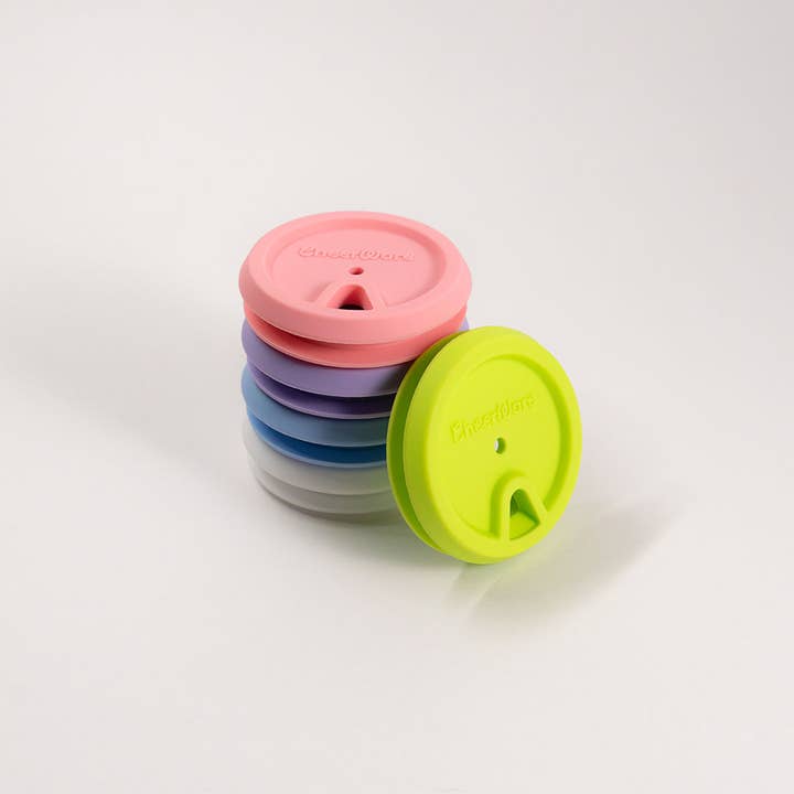 Cheerware - Wholesale Drink Lids - QuickSip Lid | Cute Reusable Lid for Can Glasses1