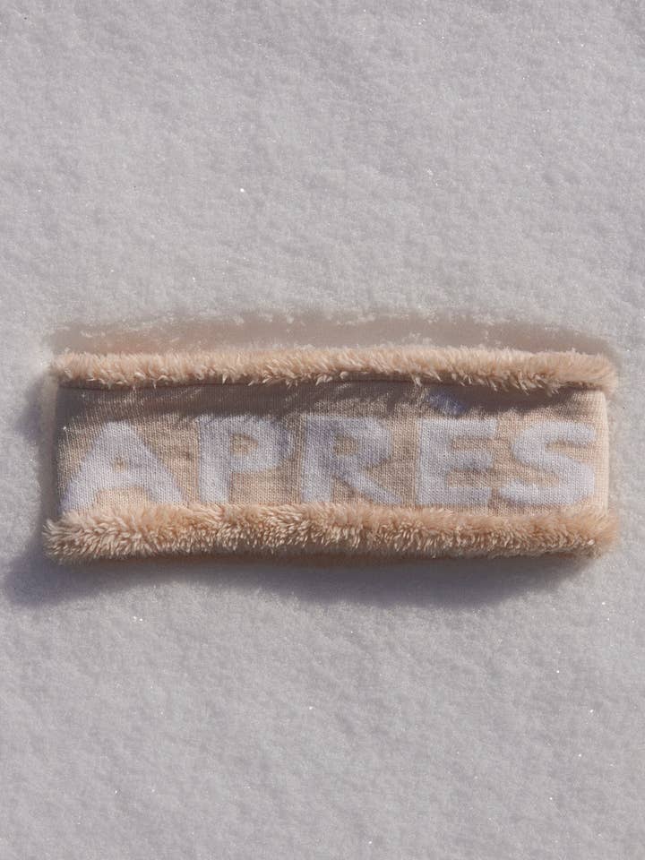 Fascia invernale reversibile «APRES» Ski color crema per la vendita all'ingrosso da parte di Augustine Hat Co.
