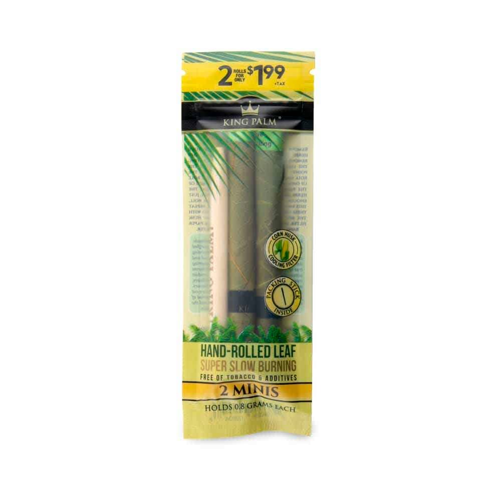 Cannatron - Wholesale Retailer Display - Paper & Novelty - King Palm Mini Pre-Priced $1.99 Pre-Rolled Leaf Tubes - 20ct4