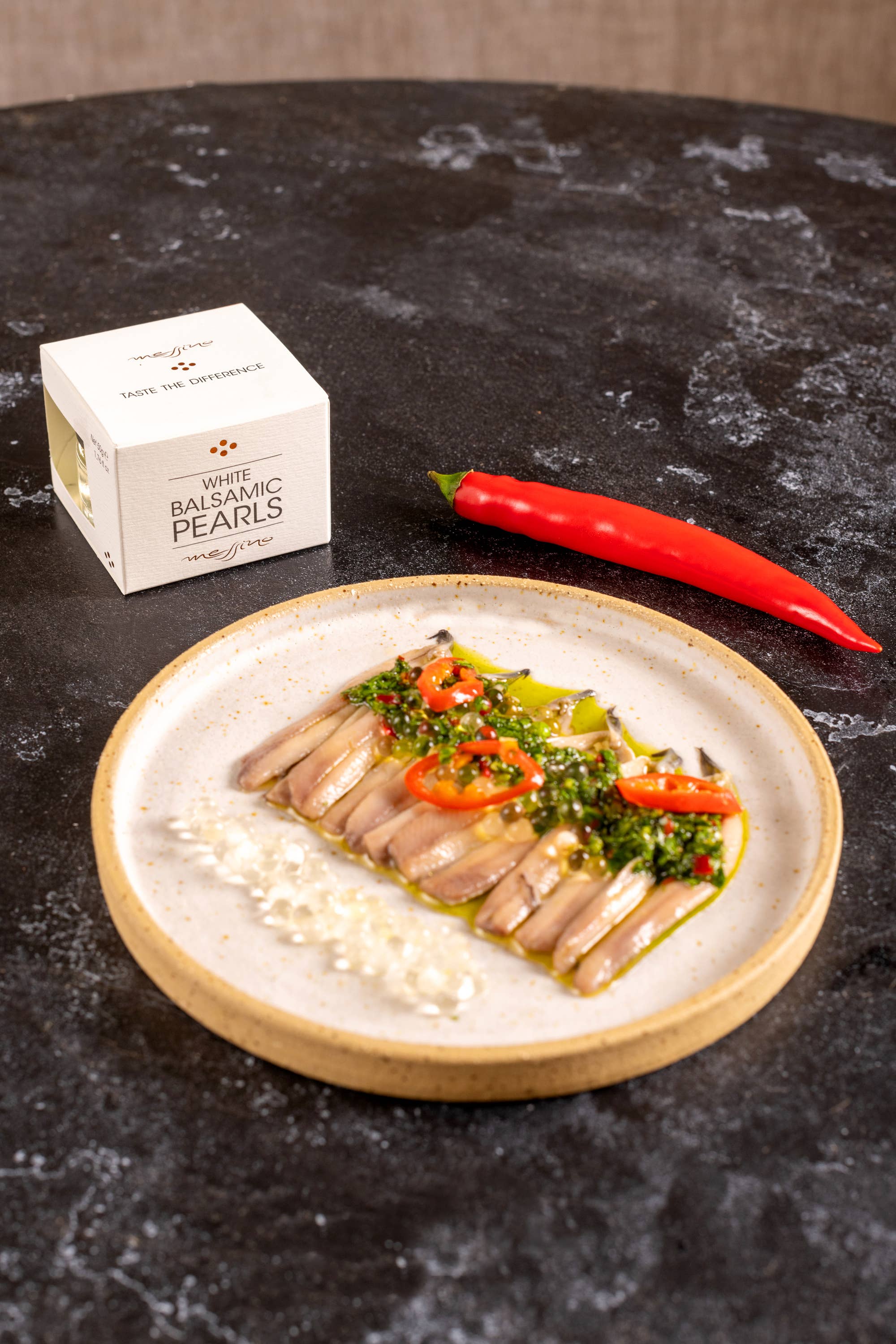 Oilladi - Wholesale Vinegar - Messino White Balsamic Pearls1