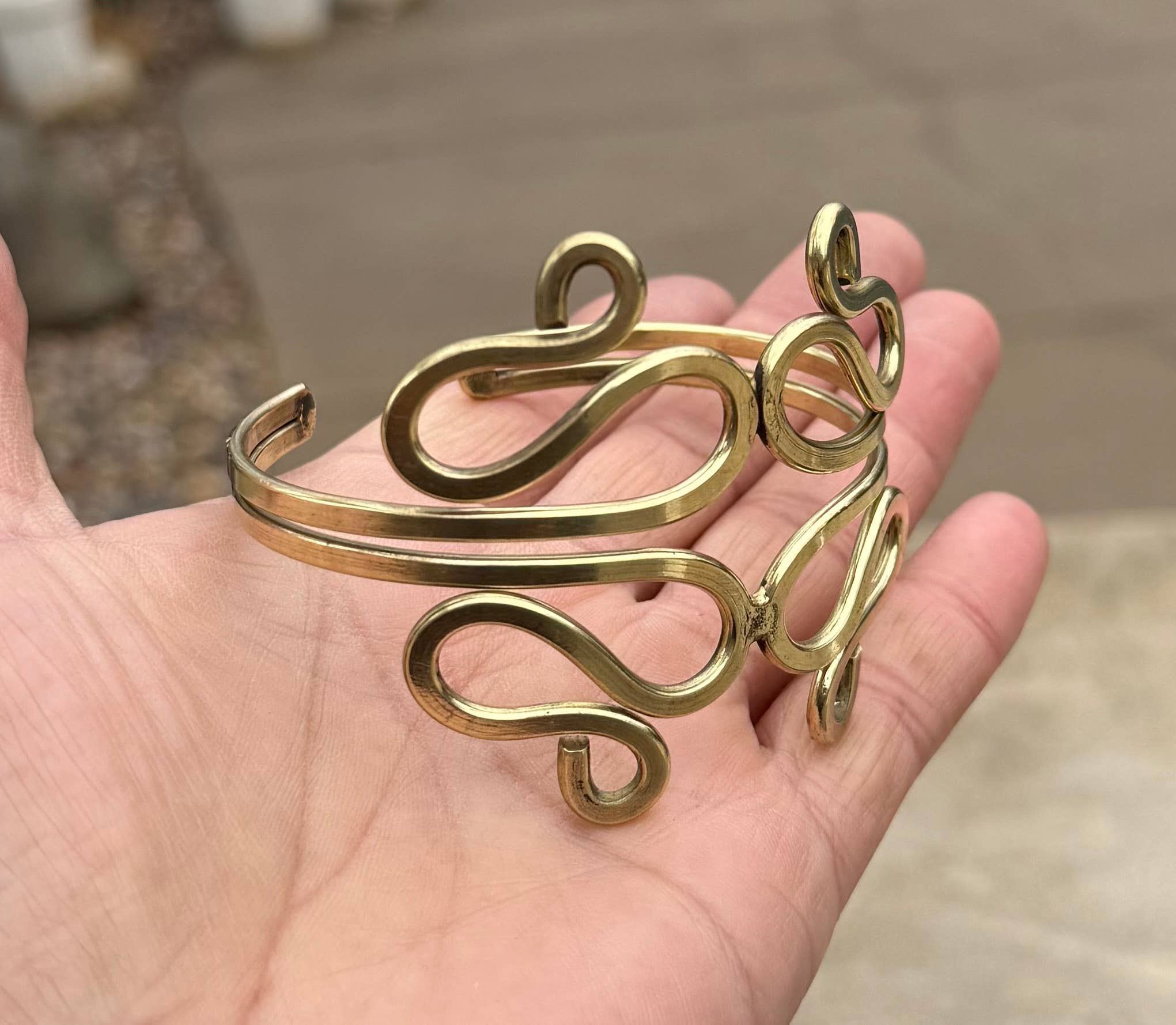 Lungta Imports - Vendita all'ingrosso Bracciale a polsino - Braccialetto a polsino fatto a mano, design vintage, hippie, gitano etnico4