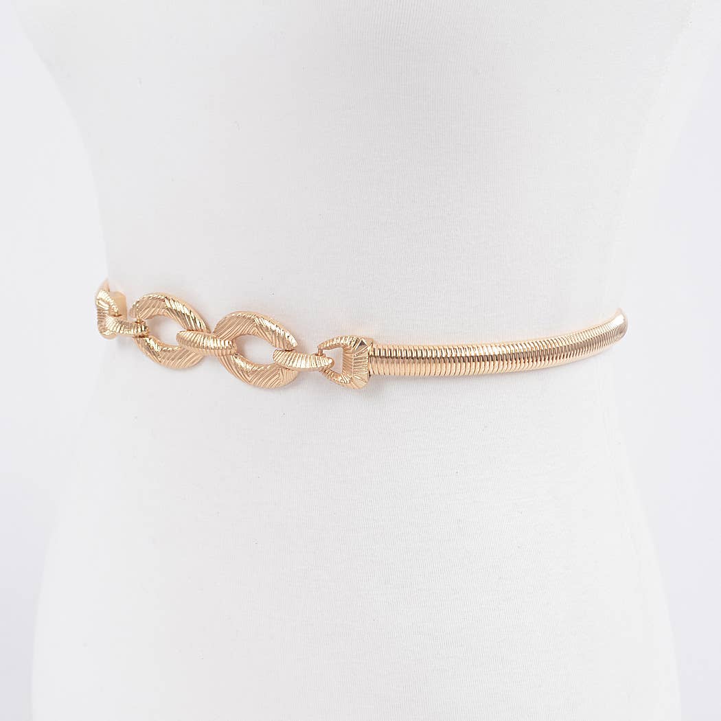 3AM BY H&D ACCESSORIES - Wholesale Belt - Women's - Metal Stretch Belt3