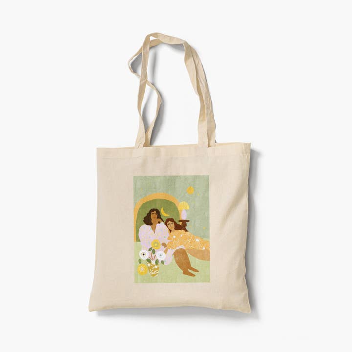 Violet Lamp 100% Organic Cotton Tote Bag for wholesale by Alja Horvat d.o.o.