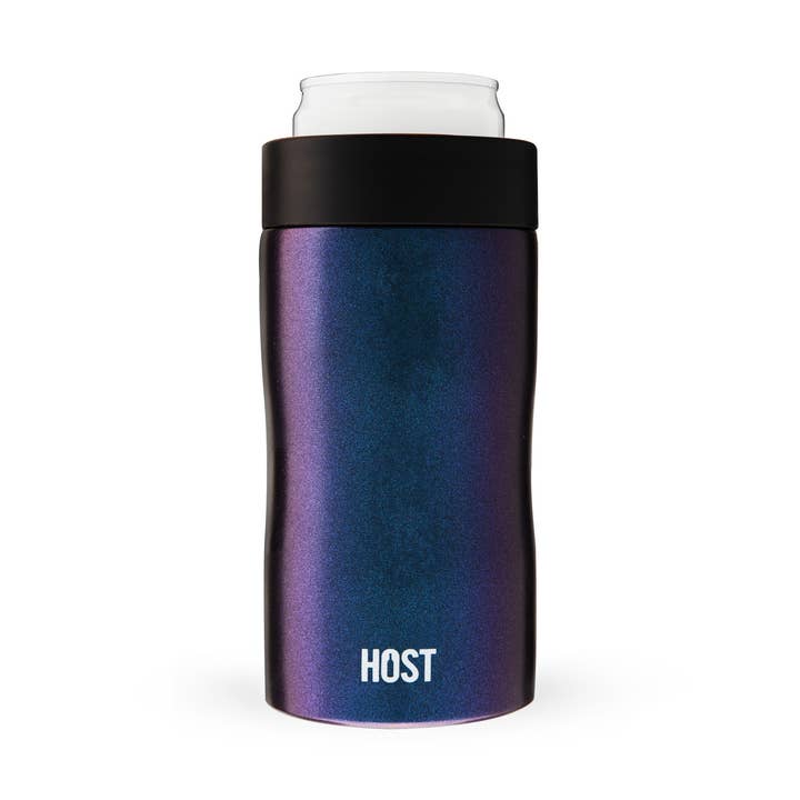 Stay Chill Insulated Can Cooler Slim Cans in Galaxy Black for wholesale by HOST