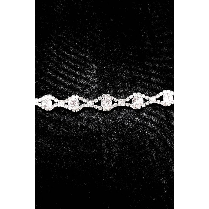 Chicas - Wholesale Belt - Women's - Crystal Jewel Chain Belt With Rhinestones. BT7124