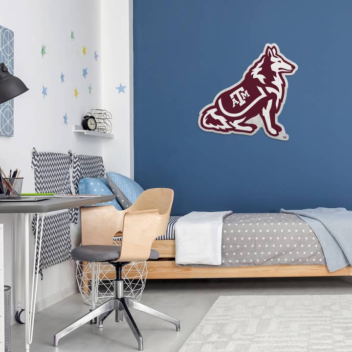 Rico Industries - Wholesale Flag - NCAA Texas A&M Mascot Logo Shape Cut Pennant