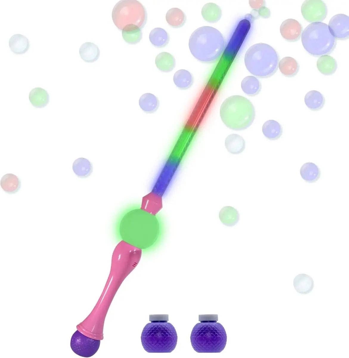 Party Expo, LLC - Wholesale Bubble Wand - Kids - 31.5"  Bubble Sword Pink with 2 Bubble Solution0