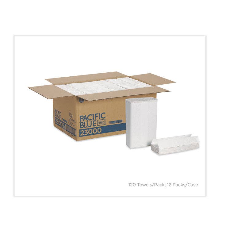 Everyday Supply Co - Wholesale Paper Towels - Pacific Blue Select C-Fold Paper Towels, 2-Ply, 12 Packs0