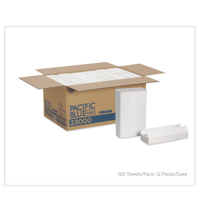 Everyday Supply Co - Wholesale Paper Towels - Pacific Blue Select C-Fold Paper Towels, 2-Ply, 12 Packs0