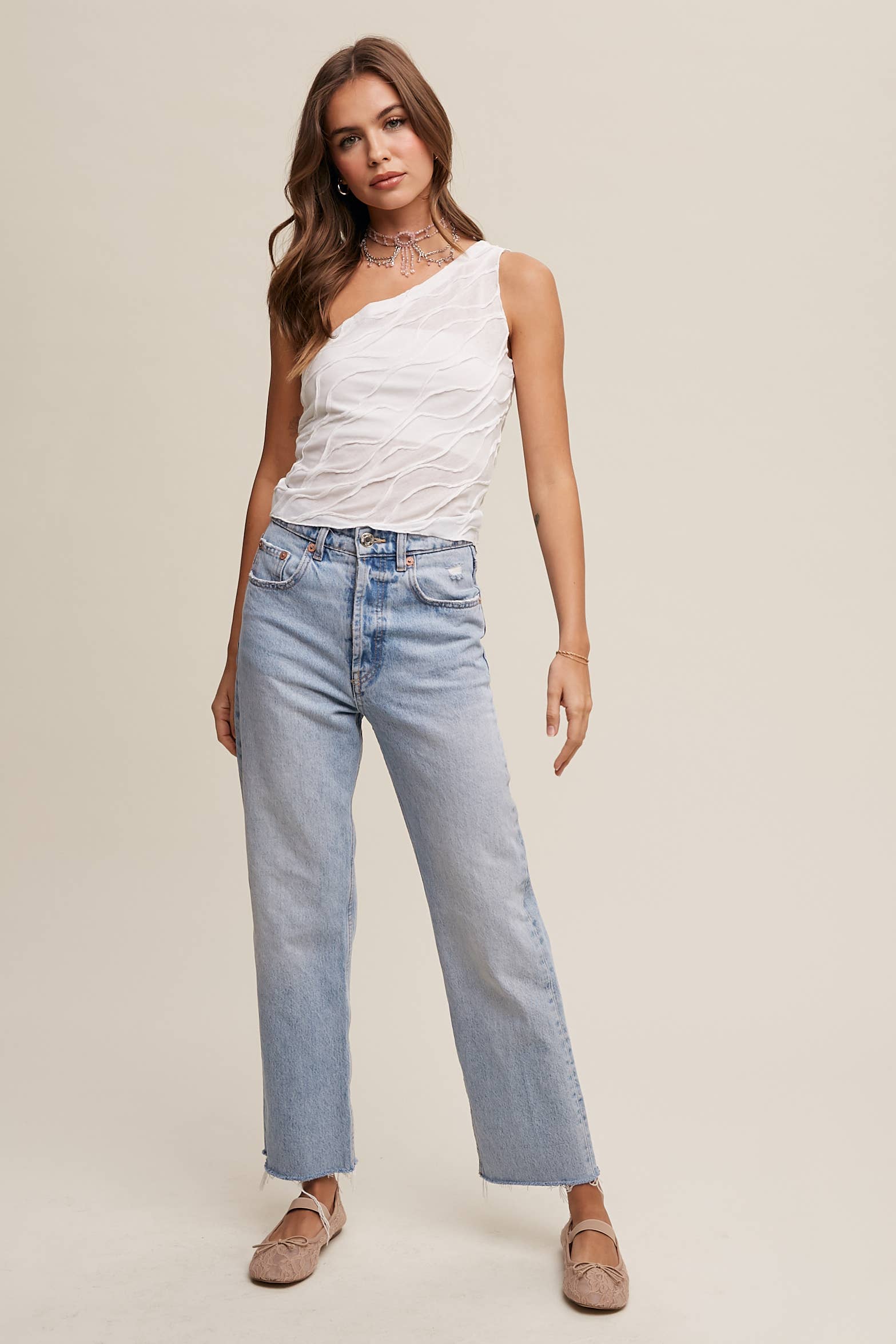 Listicle – wholesale Blus - Dam – Elegant asymmetrisk vågtopp30