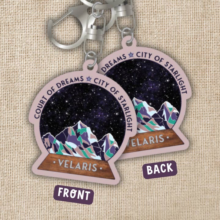 Velaris Star Globe Keychain | ACOTAR for wholesale by Kingdom of Threads