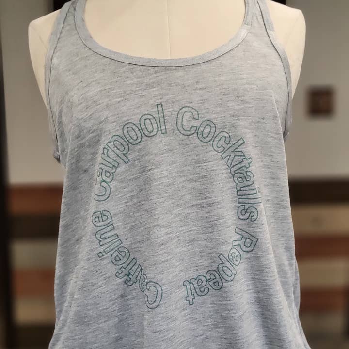 Caffeine, Carpool, Cocktails Repeat Women's Tank Top for wholesale by BLNDesigns