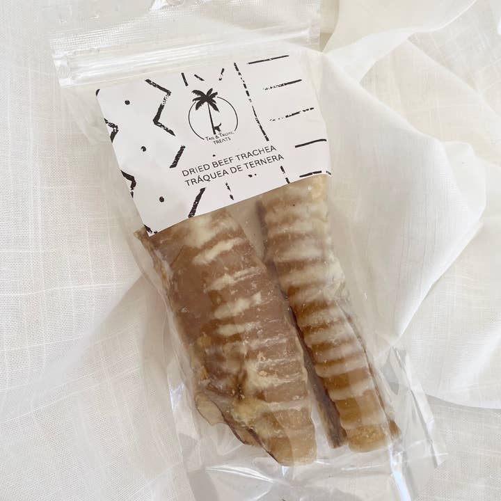 Tail and Tropic - Wholesale Pet Treats - Dog - PREORDER BEEF TRACHEA - dehydrated natural snack for dogs
