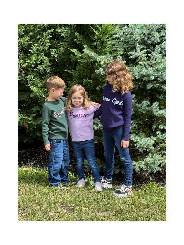 Kathryn Lily Equestrian - Wholesale Knit Sweater - Kids - Sweater- Horse Girl, Ponies and Equestrian