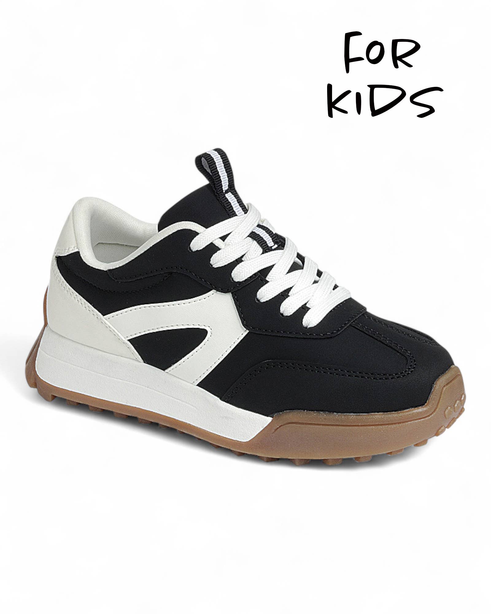 FASHION EMPORIO - Wholesale Lifestyle Sneakers - Kids - Kids Lace up Sneaker Shoes FL-ROUND-13K0