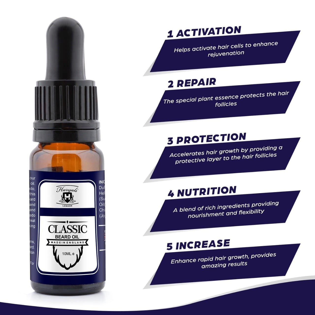 Haryali London – wholesale Beard styling product – Haryali London 10ml Beard Oil Moisturizer with All Natural Ingredients4