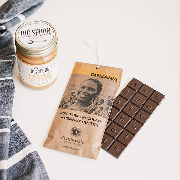 Askinosie Chocolate - Wholesale Chocolate Bar - POP - Dark Chocolate + Peanut Butter Bar2