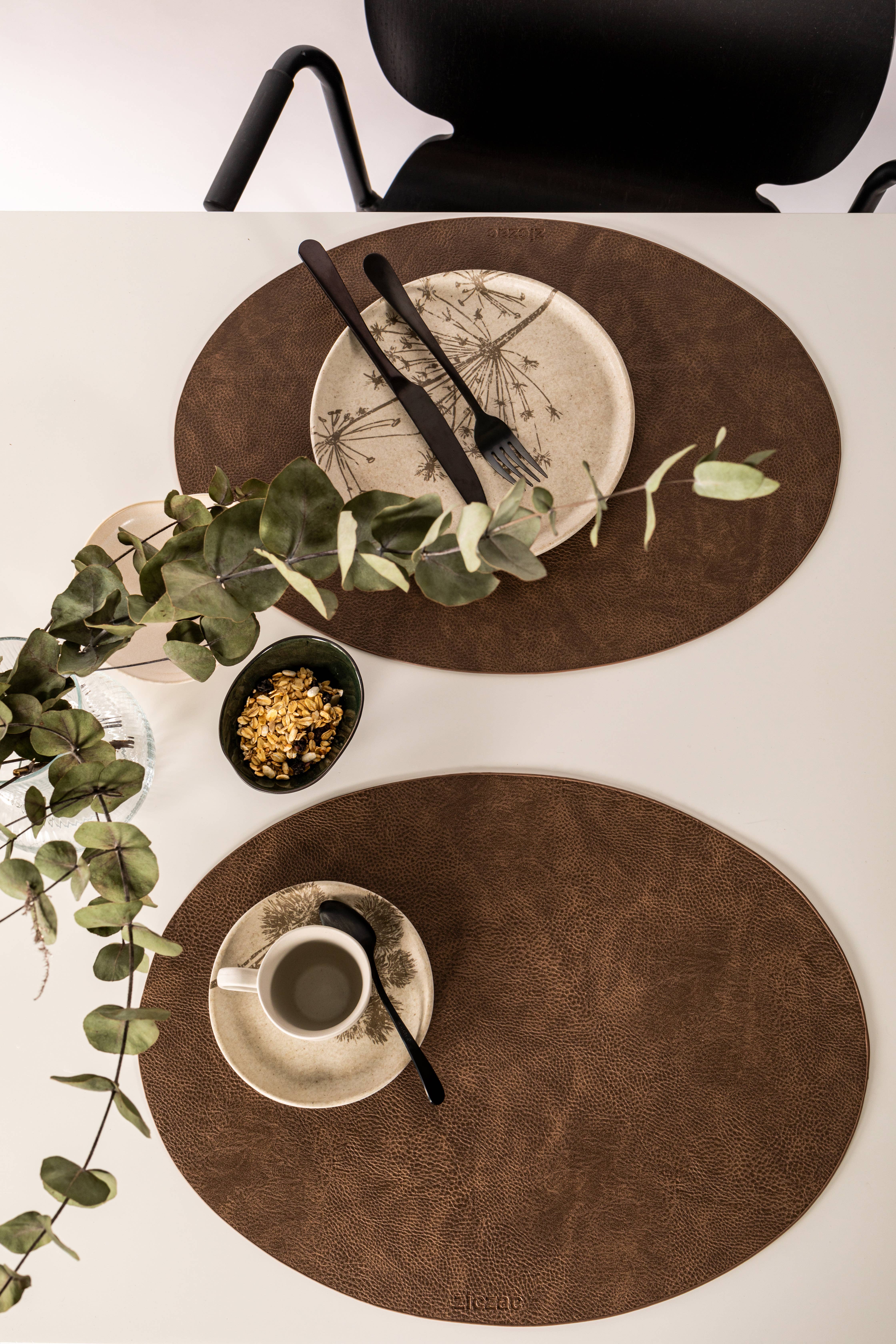 Tiseco – Individuais por atacado – Lugar americano oval TROJA - 33x45 cm5