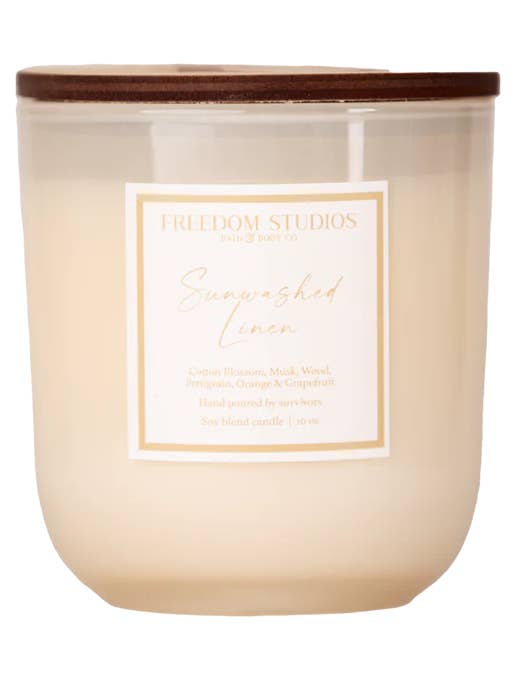 Zongewassen Linnen 10 oz Kaars voor wholesale door Freedom Studios