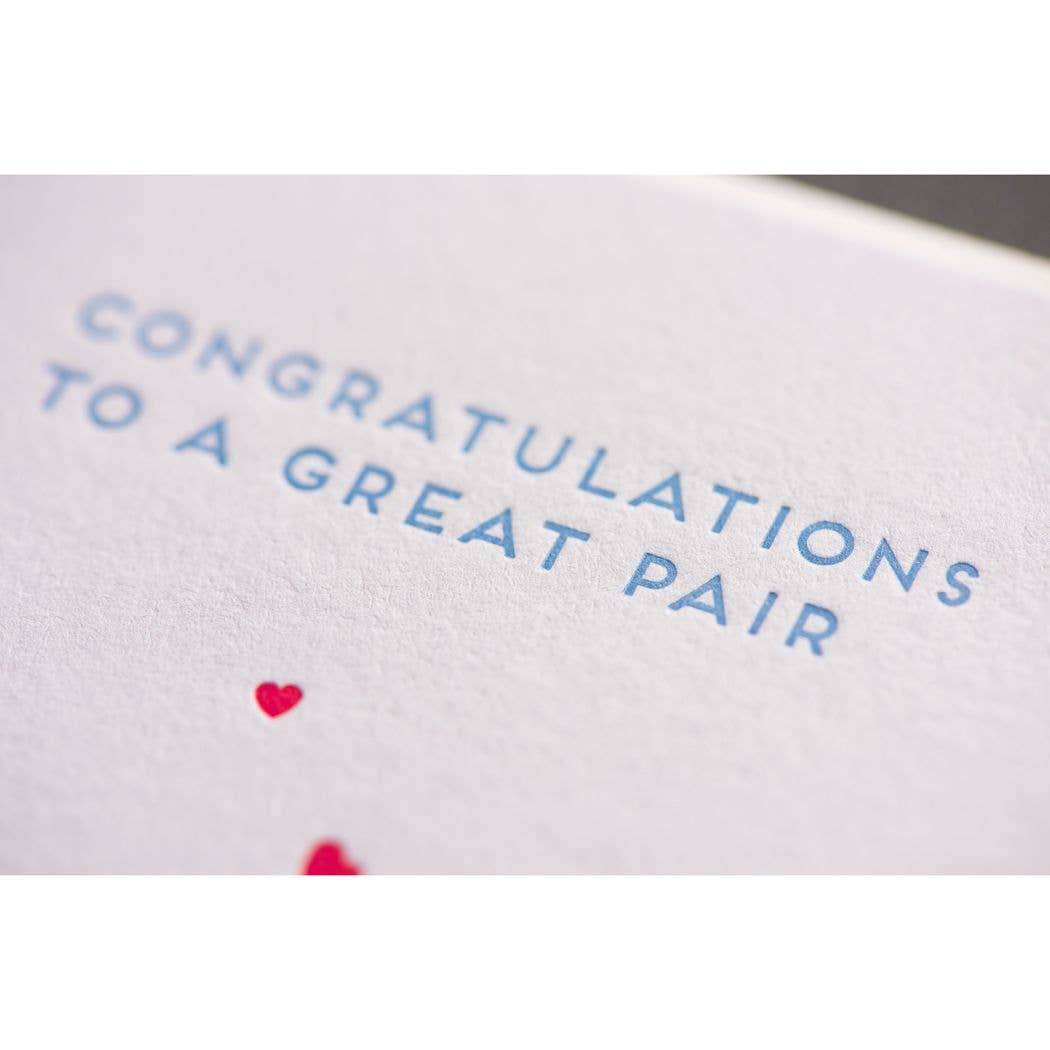 Porchlight Press Letterpress – Großhandel Glückwunschkarte – Paar Boobies Modern Card2