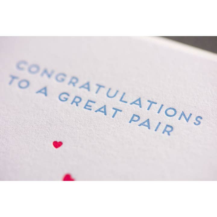 Porchlight Press Letterpress – Großhandel Glückwunschkarte – Paar Boobies Modern Card2