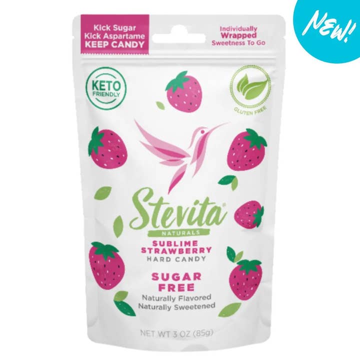 KETO HARD CANDIES - Sublime Strawberry for wholesale by Stevita Naturals