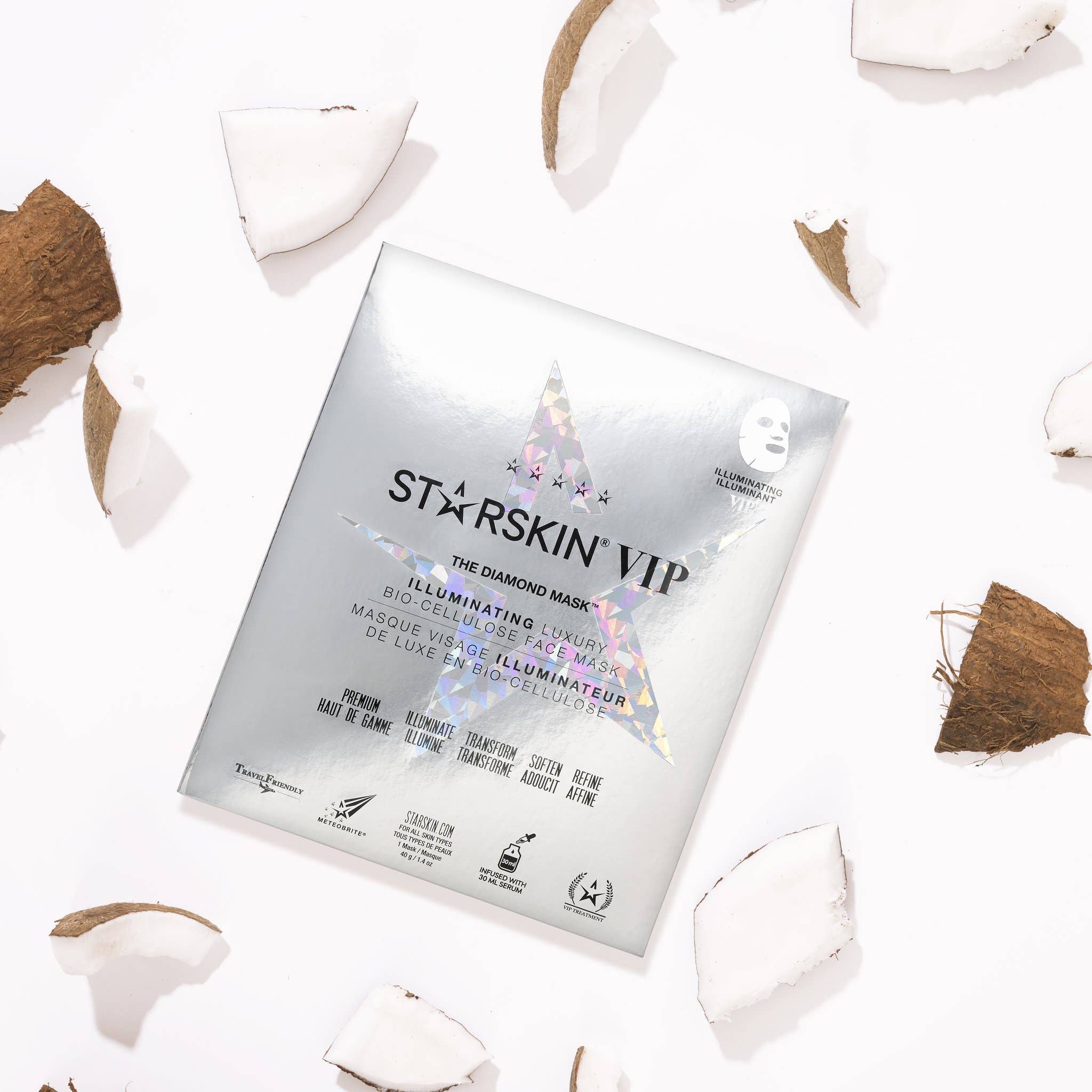 STARSKIN – wholesale Ansiktsmasker – VIP The Diamond Mask™ Upplysande Bio-Cellulosa Ansiktsmask2