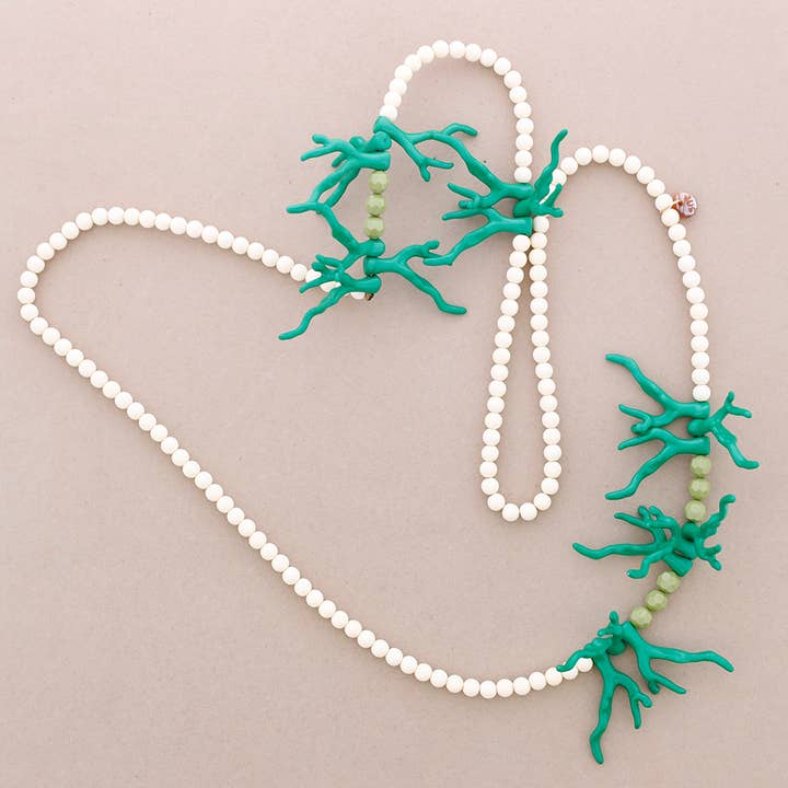 Sonata - Venta al por mayor Collares de cuentas/perlas - Collar Largo Bolas Corales Resina2