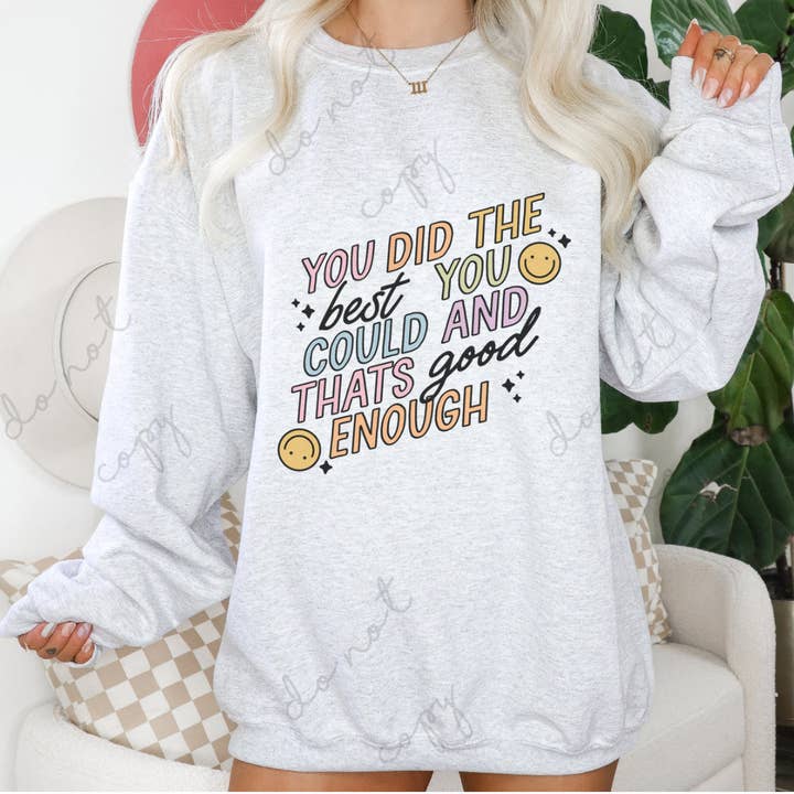 Hai fatto del tuo meglio e questo è abbastanza, graphic te per la vendita all'ingrosso da parte di The Babe Cave Co