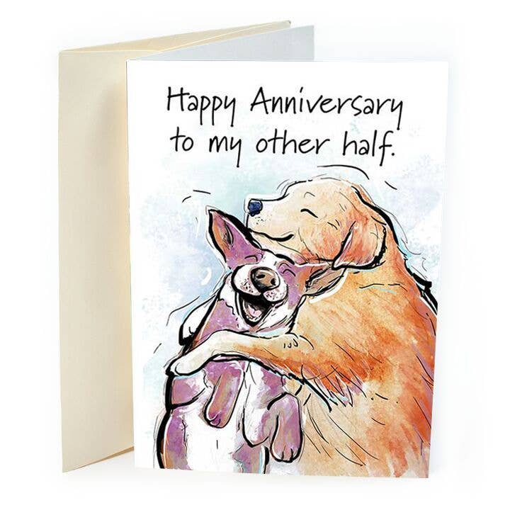Biglietto «Happy Anniversary to my other half» per la vendita all'ingrosso da parte di St Thomas Greetings