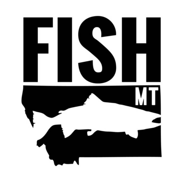 FISH MONTANA - TROUT - TRUCK DECAL for wholesale by Hunt Montana