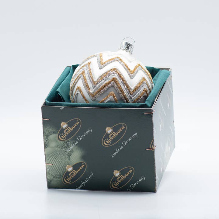 CHRISTBORN Marke – Großhandel Verzierung – Christborn Weihnachtskugel, 8 cm Kugel, alabaster matt