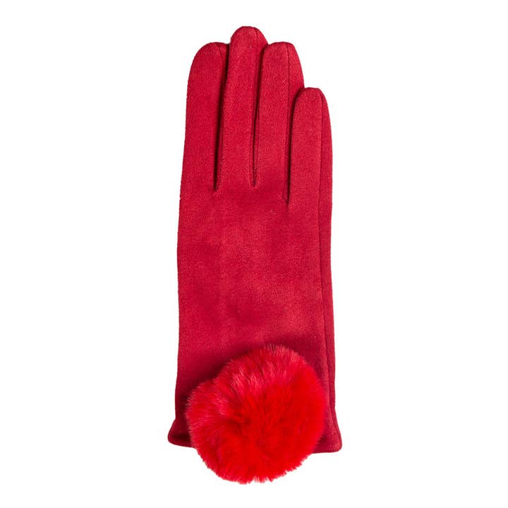 Top It Off - Wholesale Gloves - Women's - Mariah Glove with Oversized Pom Pom -Warm & Chic - Winter 20259